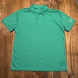 Nike Golf Dri-FIT Tour Performance Mens Green Short Sleeve Polo Shirt